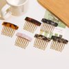 6Pcs Acetate Exquisite Hair Side Combs Small Seven-tooth Hair Decorative Bangs Comb Pin Headpiece Hair Jewellery Fashion Styling Accessories for Women Girls
