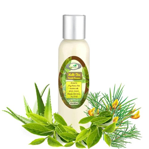 HIGH ALTITUDE ORGANICS AntioxiTEA TM MULTI-TEA Antioxidant Facial Cleanser for Normal to Dry/Mature Skin - 4oz (120ml) - with MSM, DMAE, Vitamin A&C Esters, Pro V-B5