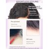 Apeasex Glueless Wigs Human Hair Pre Plucked Pre Cut Wear and Go Curly Human Hair Wig Short Curly Bob Wig Human Hair Side Part Deep Wave Lace Front Wigs for Black Women 180 Density 12 Inch Closure Wig