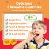 Magnesium Gummies for Kids - Magnesium Glycinate Gummies with L-Theanine, Vitamin B6, D3 for Kids & Adults Sleep, Calm, Relaxation, Stress, Brain, Bones, Muscle Relief, Sugar Free Peach & Mango 60ct