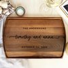 Handmade in USA - Wood Personalized Cutting Board - Unique Wedding Gift Idea for Couples, Anniversary, Christmas, Bridal Shower, Housewarming - Many Sizes & Styles - Custom Charcuterie & Cheese Board