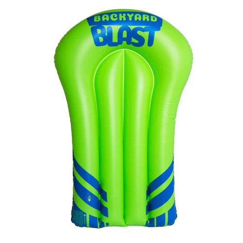 Backyard Blast Rider, Inflatable Body Board Slide Rider and Pool Float Toy, Lime Green