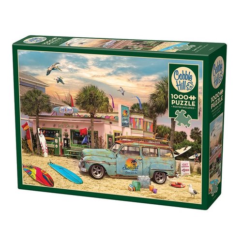 Cobble Hill 1000 Piece Puzzle - Surf Shack - Sample Poster Included