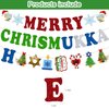 Merry Chrismukkah Banner Hanging Swirls, Merry Chrismukkah Party Decorations Happy Hanukkah Christmas Decorations, Christmas & Hanukkah Theme Decorations