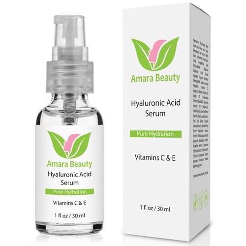 Hyaluronic Acid Serum for Skin with Vitamin C &amp; E, 1 fl. oz.