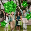 18 Inch Green Star Balloons, 10 Pcs Green Star Shape Foil Balloon Helium Balloons, Big Mylar Star Balloons for Wedding, Baby Shower, Birthday Party Decorations