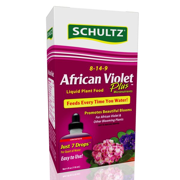 Schultz SPF44900 African Violet Plus Liquid Plant Food 8-14-9, 4 oz (Pack of 3)