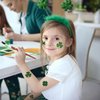 40 Pieces Glitter Shamrock Temporary Tattoos, St Patricks Day Tattoos Stickers for Kids, Irish Parade Party Favors Decorations Accessories