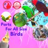 Bonka Bird Toys 3603 (Pk3) 3" Round Seagrass Mats, Parrot Foot Talon Chew Craft Cage Toy, Amazon, African Greys, Pionus, and Similar