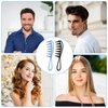 WLLHYF 2 Piece Wide Tooth Comb Curling Shark Combs Hair Styling Accessories Professional Salon Afro Coarse Comb Anti-Static Durable Hairdressing Tool for Men Women Styling