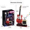 XYDongtong Guitar Music Interactive Building Set for Music Lovers, DIY Guitar Model Toy Compatible with Lego，Reverb Amplifier & Authentic Accessories, Perfect Way to Rock Gift Giving.