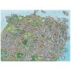 Galison Sean C. Jackson's City by The Bay 1000 Piece Maze Puzzle from Galison - Complete The Puzzle to Find 65+ Hidden Landmarks, Includes 15 Wood Markers & 1 Wood Stylus, Fun and Challenging Activity