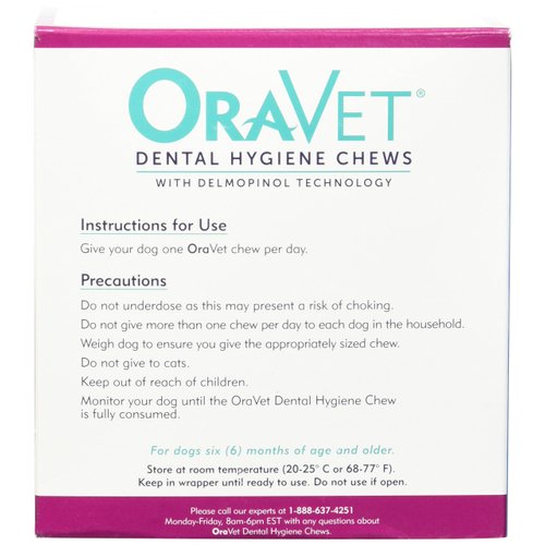 OraVet 14 Count OraVet Dental Hygiene Chew for Large Dogs
