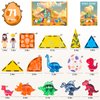 Dinosaurs Egg Toys Magnetic Tiles Dinos for Kids 3-5, Magnet 3D Movable Animals Construction Tile for Toddlers Ages 5-7, Building Blocks for Boys Girls 3+ 4-8 8-12 Year Old