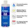 Rx Clear Solar Retain | Liquid Pool Cover | Easy Method to Reduce Water, Heat & Chemical Loss in Swimming Pools | Traditional Solar Cover Alternative | 1 Quart Bottles | Single Pack