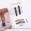 Cptots 16 PCS Snap Hair Clips Metal Hair Barrettes for Women Non Slip Barrettes for Thick and Thin Fine Hair,Black Brown Beige,2.36 x 0.43 Inches.