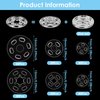 100 Sets Plastic Sew-on Snap Buttons Invisible Snap Fasteners Buttons Round Clear Press Button for Sewing Clothing DIY Craft, 7 mm 10 mm 15 mm