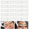 Permanent Makeup Eyebrow Auxiliary Stickers,Airbrush Brow Stickers Stencils Shape Tape,Brow Shaping Mapping Guide Tool, Disposable Adhesive Eyebrow Template Sticker (1 Pack -10 Pairs Type B)