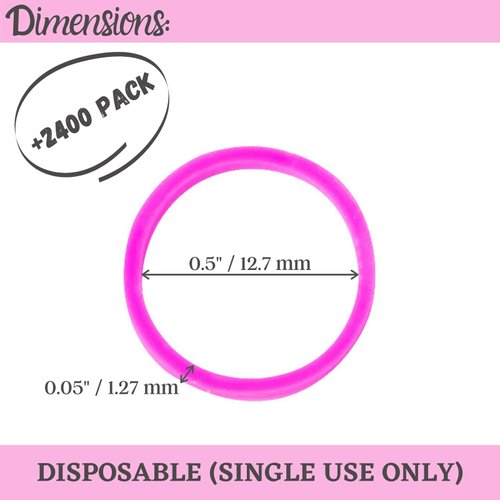 Mr. Pen- Assorted Colorful Hair Rubber Bands, 2400 Pack, Elastic Mini Ties for Hair and Baby Girls