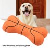 Fdit Pet Dog Toy Bite-Resistant Squeeze Latex Bone Puppy Chew Toys Teeth Cleaning(Basketball)