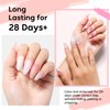 Nicedeco Rubber Base Gel Polish for Nails 6 Pcs Rubber Gel Nail Strengthener Nude Pink Nail Gel Polish Set 33