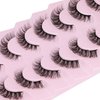 Focipeysa Lash Clusters DIY False Eyelashes Natural Wispy Faux Mink Lashes 13mm D Curl Cluster Eyelashes Extensions Natural Look Lashes DIY at Home