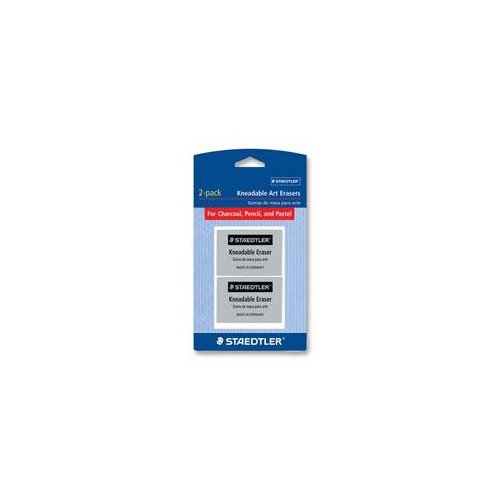 Kneadable Art Eraser, Soft and Pliable (STD525G20BK2) Category: Cube and Pencil-Top Erasers