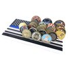 6 Rows American Flag Coin Holder - Thin Blue Line Military Challenge Coin Display Stand - Coin Display Case