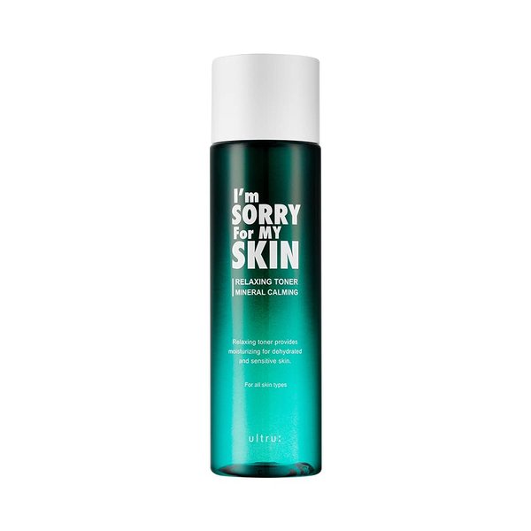 I'm Sorry for My Skin Relaxing Toner - Mineral Calming, Hydrating and Soothing Facial Toner, Korean Skincare for Sensitive and Irritated Skin, 6.76 fl oz (200ml)
