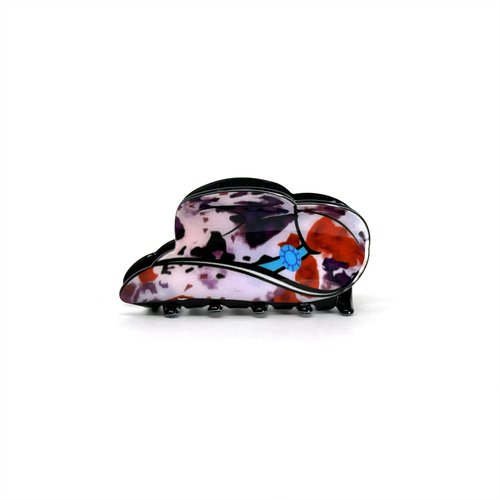 Cowboy Hat Hair Claw for Women | Western-Themed Multicolored Hair Clip | Strong Hold, Stylish Accessories for All Hair Types | 3.25"L x 1.75"H