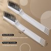 Yaomiao 2 Pieces Hair Brush Cleaner Tool 2-in-1 Hair Brush Cleaning Tool Hair Brush Remover Rake for Removing Hair Dust Mini Wet Hair Comb for Removing Dirt Home Salon Use (Gray)