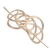 Minkissy Golden Vintage Irish Knot Metal Hair Pins, Slide Clips and Barrettes For Women