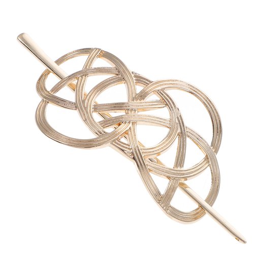 Minkissy Golden Vintage Irish Knot Metal Hair Pins, Slide Clips and Barrettes For Women