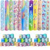 NovaHance 36 PCS Unicorn Slap Bracelets Kids Party Favors,Bulk Snap Bracelet Party Favors Supplies for kids&teens Gifts Teacher Classroom School Favors Prizes Exchanging Gift