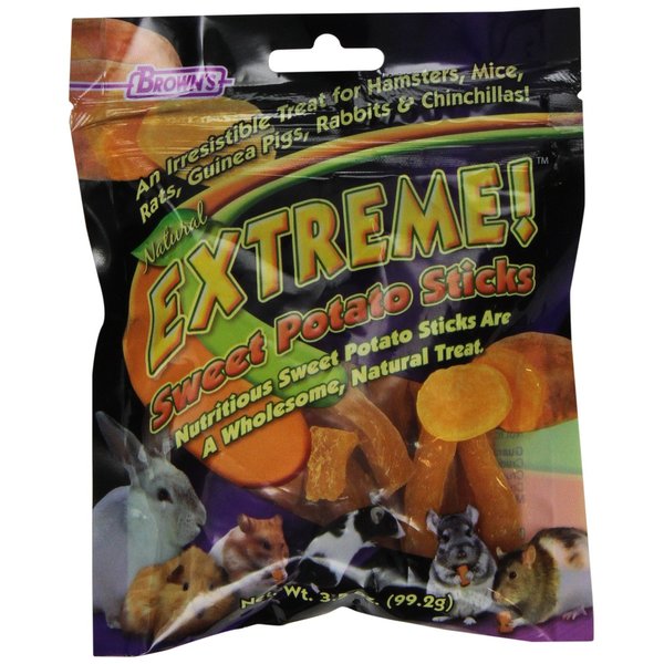 F.M.Brown'S 44510 Extreme Sweet Potato Sticks Small Animal Treat, 3.5-Ounce