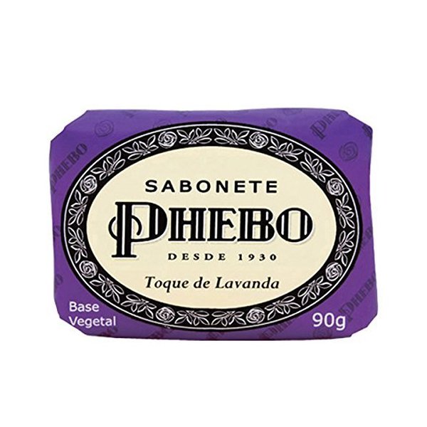 Phebo Linha Tradicional Sabonete em Barra de Glicerina Toque de Lavanda 90 Gr Classic Collection - Glycerin Bar Soap Lavender Touch 3.2 Oz