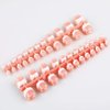 Mwoot 240Pcs Natural Fake Toenail Tips Set, Nail Art Toe Decoration Full Cover Pink White French False Toe Nail Tips for DIY Salon Foot Manicure Sticker Tools