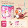 Kids Toys Bird Whistle with Lanyard Fidget Toys Plastic Whistle Party Favors for Kids 4-8 Birthday Gifts (Pink)