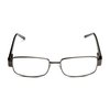 Foster Grant Men's Wes Multifocus Rectangular Reading Glasses, Gunmetal/Transparent, 54 mm + 1.75