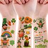 St. Patrick's Day Temporary Tattoos, Clover Fake Tattoos Face Body Tattoos Stickers for St. Patrick's Day Party favors Supplies Apparel Accessories
