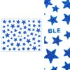 WOKOTO 10 Sheets Blue Red Stars Nail Art Stickers for Gel Nails 4th of July 3D Self-Adhesive Independence Day Nail Decals Stars Designs Nail Stickers for Acrylic Nails Art Design Stickers for Women