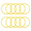 ONLYKXY 10pcs Silicone Hair Rubber Bands 5.5cm No-slip Soft Elastic Band Hair Ties Rubber Ring for Women Girls Braids Ponytails Sports Wet Hair Work Outs Hair Accessories (Yellow)
