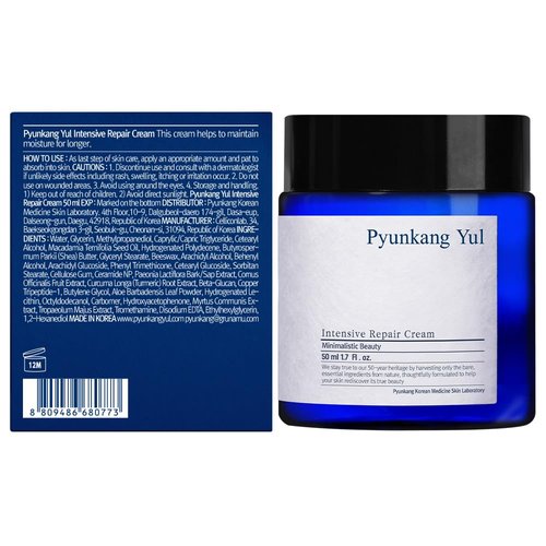 Pyunkang Yul Intensive Repair Cream - Ceramide Moisturizer for Dry Skin with Shea Butter & Macadamia Oil, 1.7 Fl. Oz