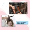 JIEYAO Small Round Brush for Blow Drying, Mini Roller Quiff Hair Combs, Portable Curl Brush Nylon Bristles Hair Styling Brush Salon Hairdressing Brushes for Thin Hair Short Hair Bangs Beard Lifting