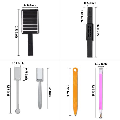 14 Pieces Cat Eye Magnet for Nails Cat Eye Gel Nail Polish Magnet Wand Nail Magnets Tool for Nail Art Double-head Nail Magnetic Stick Nail Design for Salon Home Studio