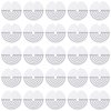 HINZIC 75pcs Round Hair Extension Spacer Template Protector with Scale, Single Hole Bonding Guards for Hair Extension, Transparent Heat Shield Spacer Tool for Wig Extension