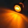 Partsam 2pcs 3/4" Mini Amber LED Marker Clearance Light Turn Signal Light Air Dam Lights, 3 Wires, 12V