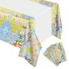 Egami 3 pcs Adventure World Awaits Map Party Tablecloth Table Cover Party Supplies Decorations 70 inches x 42 inches for Adventure Awaits Party Supplies