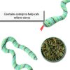 WonMaiDangGX Cat Catnip Toy Carton Snake Shape Cat Toy Comfortable Soft Interactive Toy for Cats Dogs Rabbits