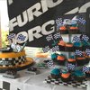 24Pcs Checkered Flag Cupcake Toppers,Glitter Race Car Cake Decorations, Black and White Racing Flags Cupcake Picks for Car Theme Party Supplies Baby Shower Kids Boys Birthday Party Supplies